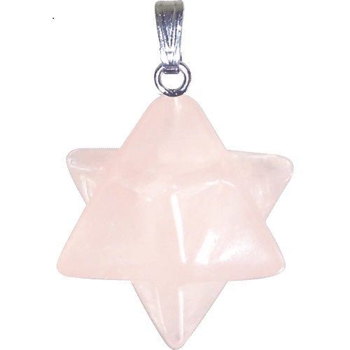 ANHÄNGER »MERKABA« ROSENQUARZ