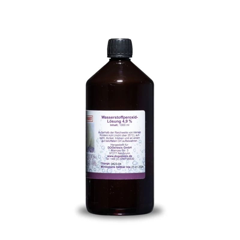 Wasserstoffperoxid 4,9 %1 Lt. Wasserstoffperoxid 4,9 %1 Lt.